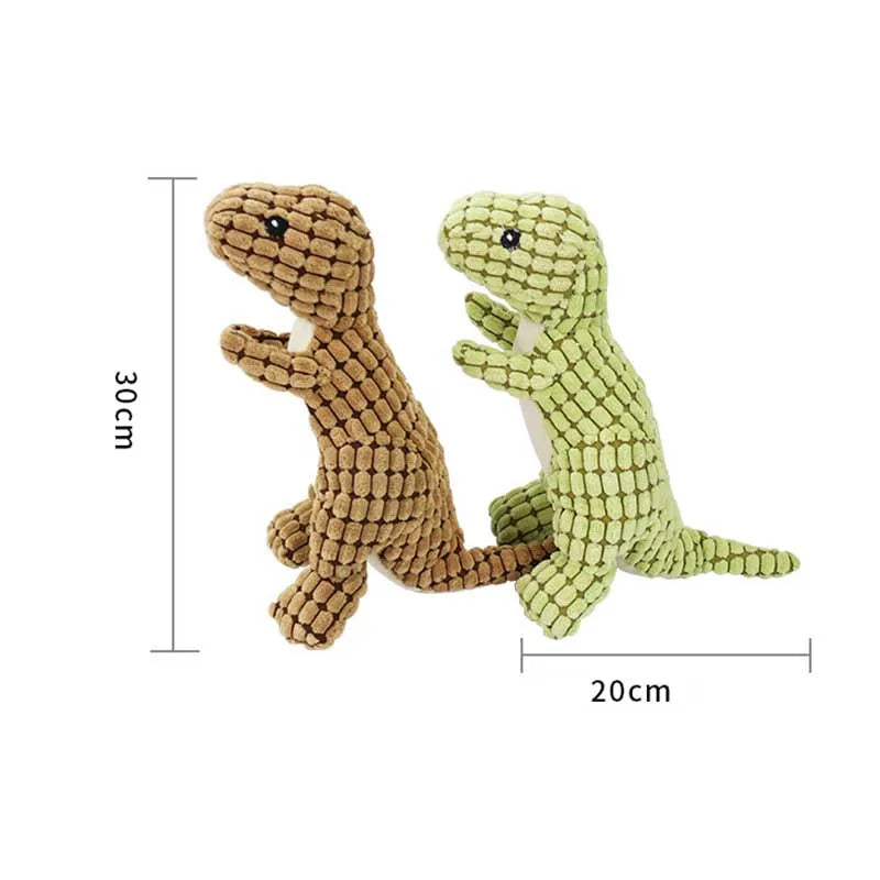 Pets Dog Chew Stuffed Funny Dinosaur Shape
