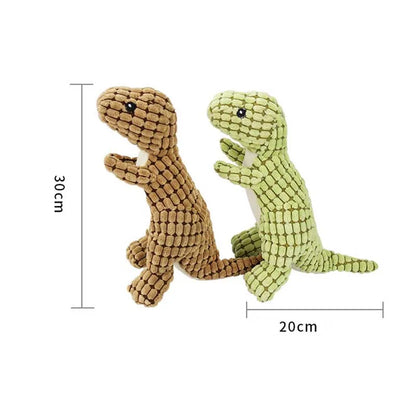 Pets Dog Chew Stuffed Funny Dinosaur Shape