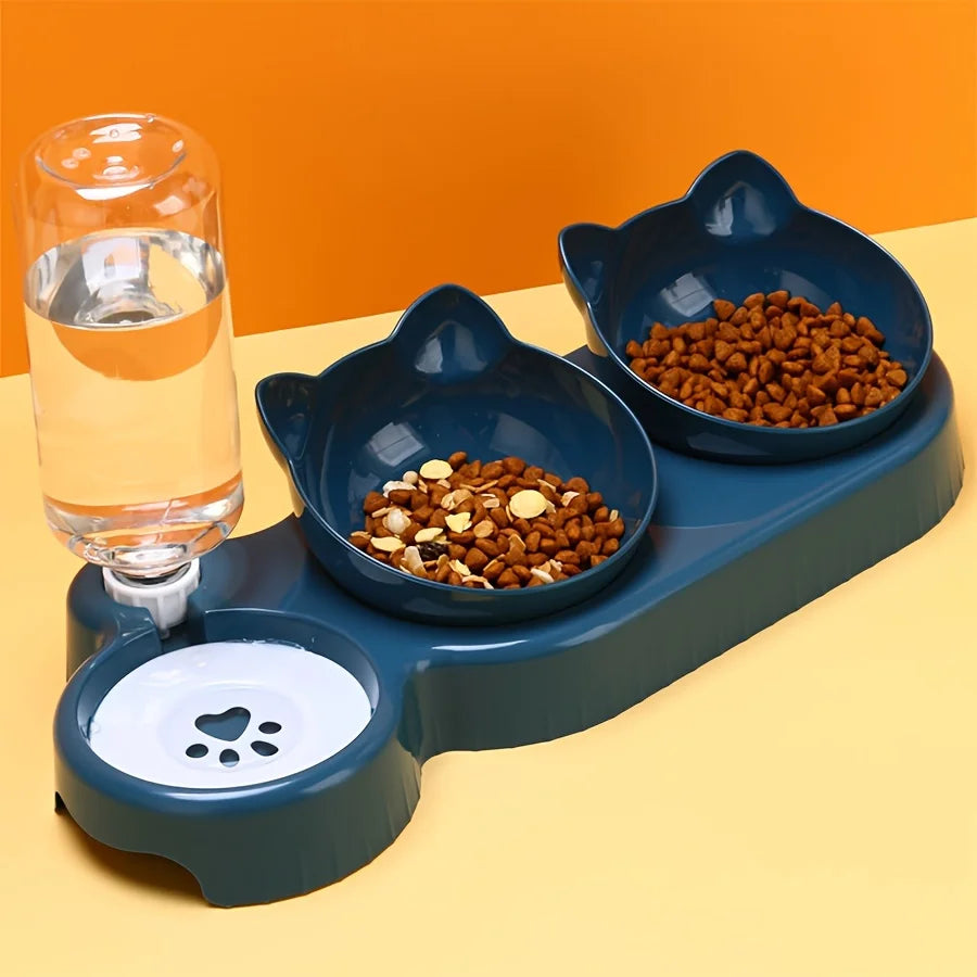 Cat Bowls With Water Feeder