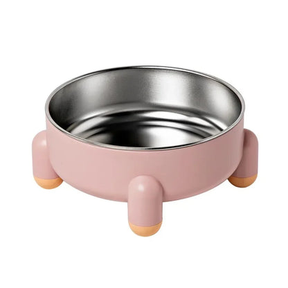 High Leg Stainless Steel Dog Bowl Dish With Stand