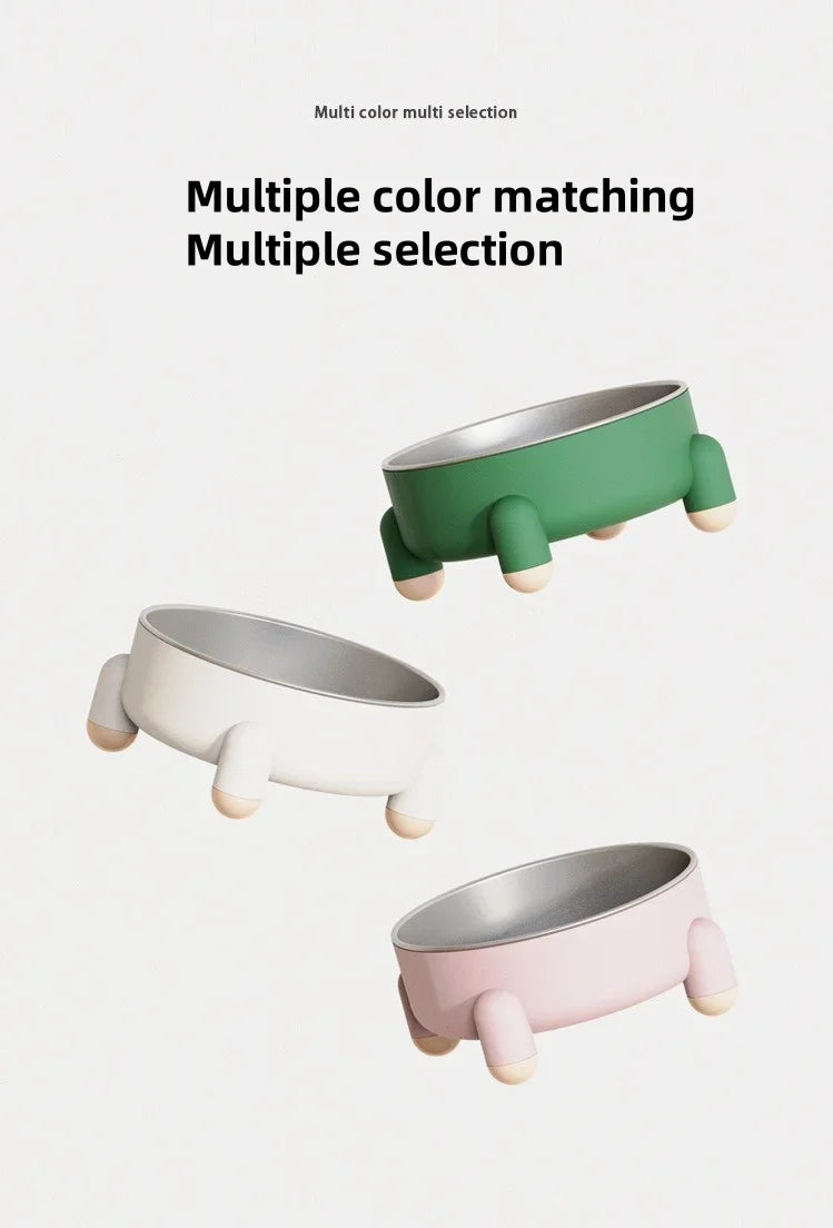 High Leg Stainless Steel Dog Bowl Dish With Stand