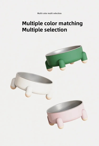 High Leg Stainless Steel Dog Bowl Dish With Stand