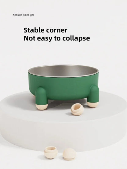 High Leg Stainless Steel Dog Bowl Dish With Stand