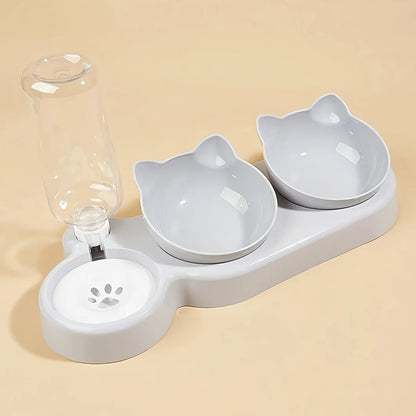Cat Bowls With Water Feeder