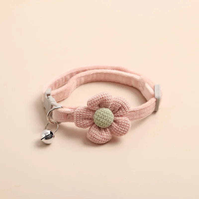 Cat Collar with Cute Flower