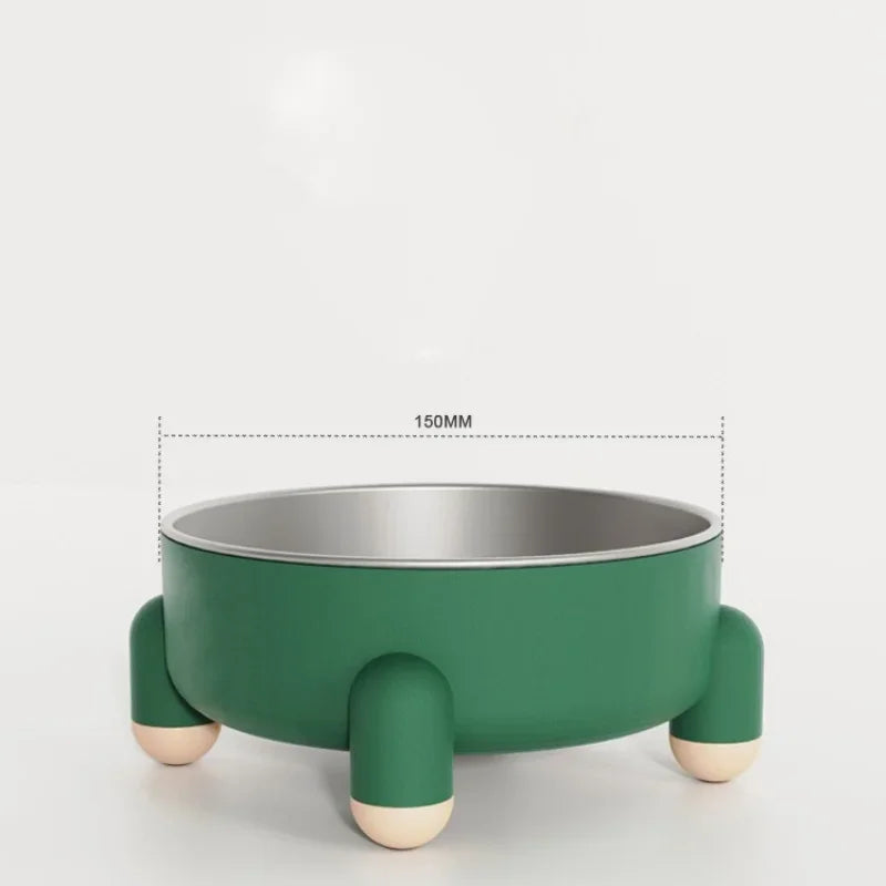 High Leg Stainless Steel Dog Bowl Dish With Stand