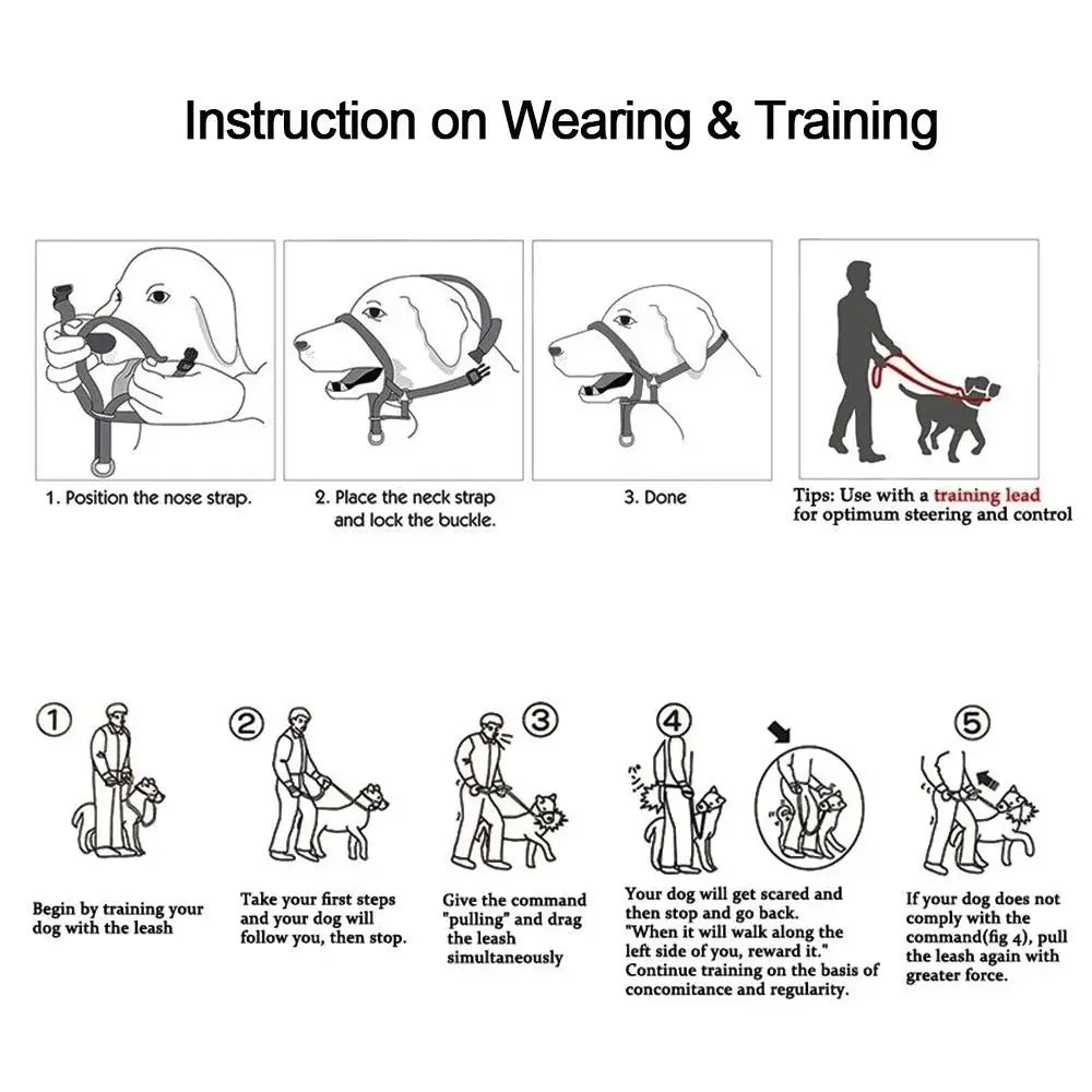 Adjustable Anti Barking Dog Halter