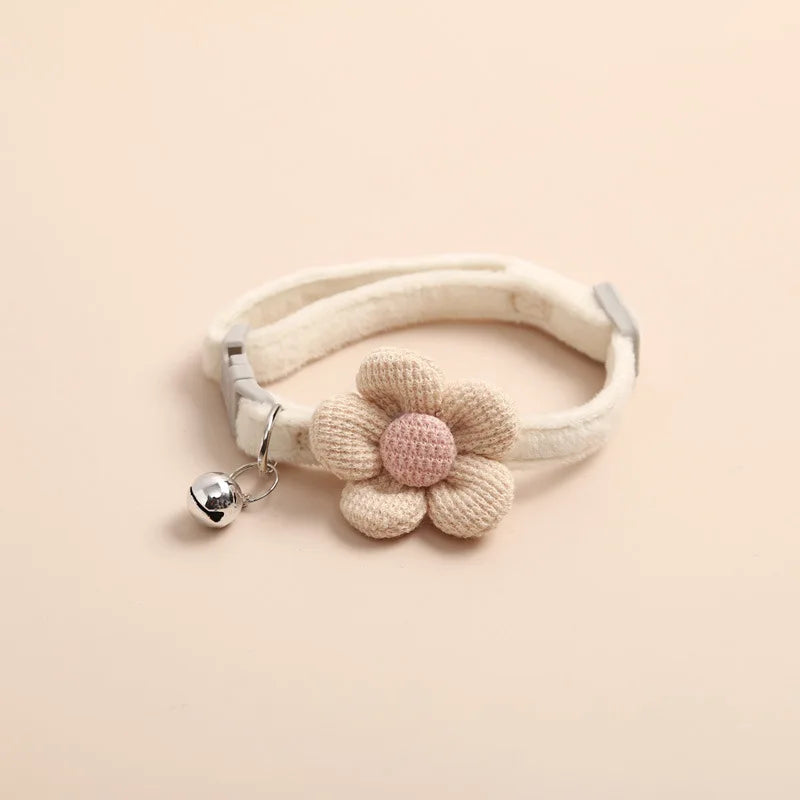 Cat Collar with Cute Flower