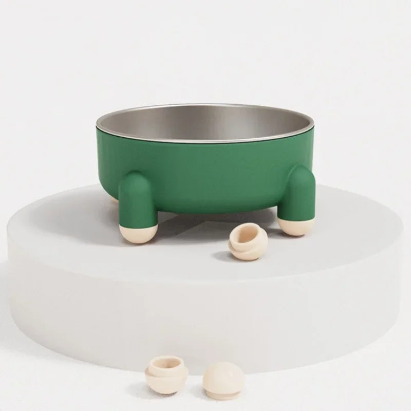 High Leg Stainless Steel Dog Bowl Dish With Stand