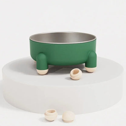 High Leg Stainless Steel Dog Bowl Dish With Stand