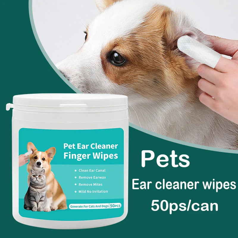 Pet Ear Cleaner Finger Wipes