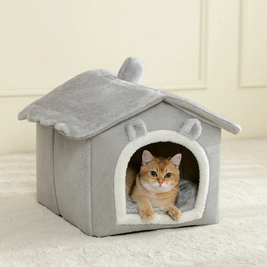 Foldable Cat House Removable