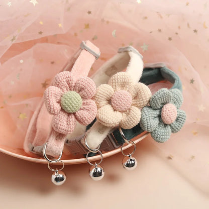 Cat Collar with Cute Flower
