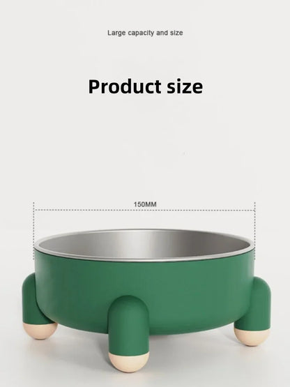High Leg Stainless Steel Dog Bowl Dish With Stand