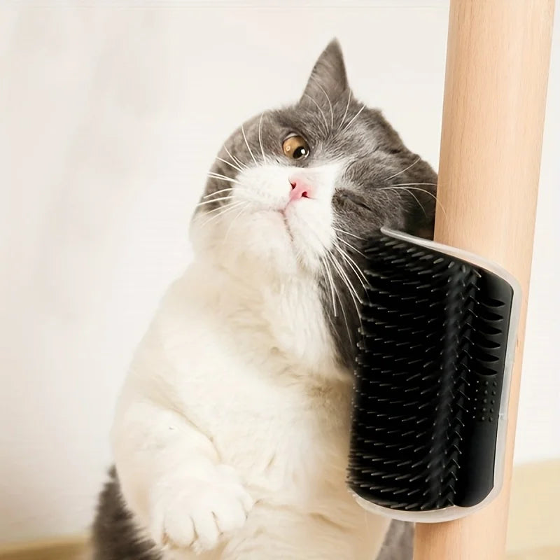 Cat Self Groomer with Massage Comb Brush