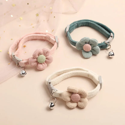 Cat Collar with Cute Flower
