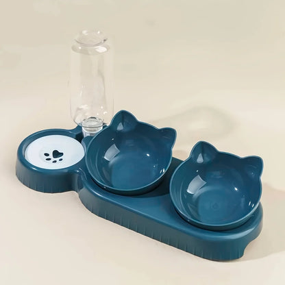 Cat Bowls With Water Feeder