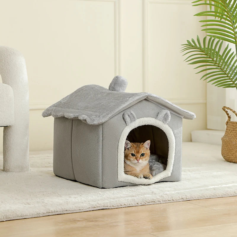 Foldable Cat House Removable