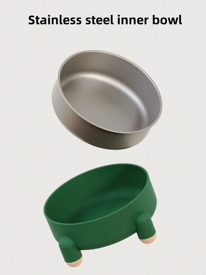 High Leg Stainless Steel Dog Bowl Dish With Stand