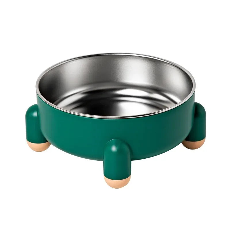 High Leg Stainless Steel Dog Bowl Dish With Stand