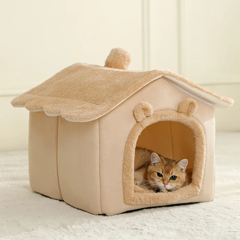 Foldable Cat House Removable