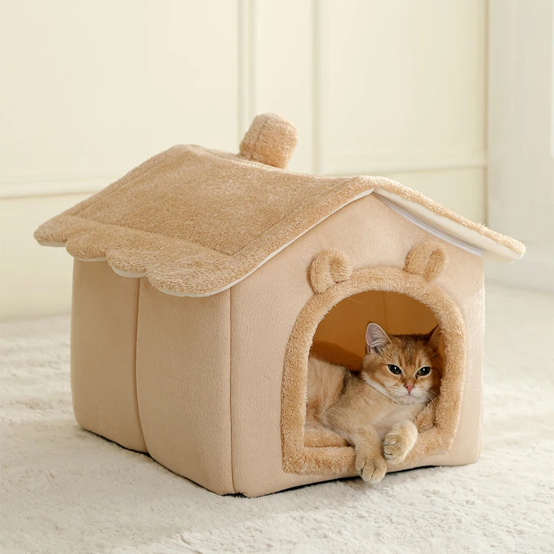Foldable Cat House Removable