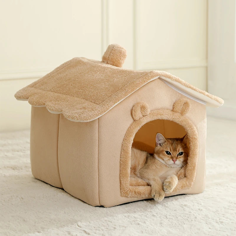 Foldable Cat House Removable