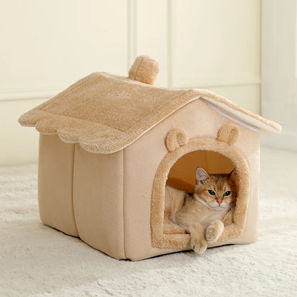 Foldable Cat House Removable