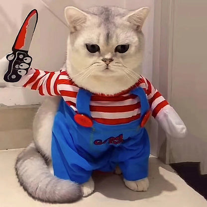 Funny Cat Clothes Halloween Cosplay