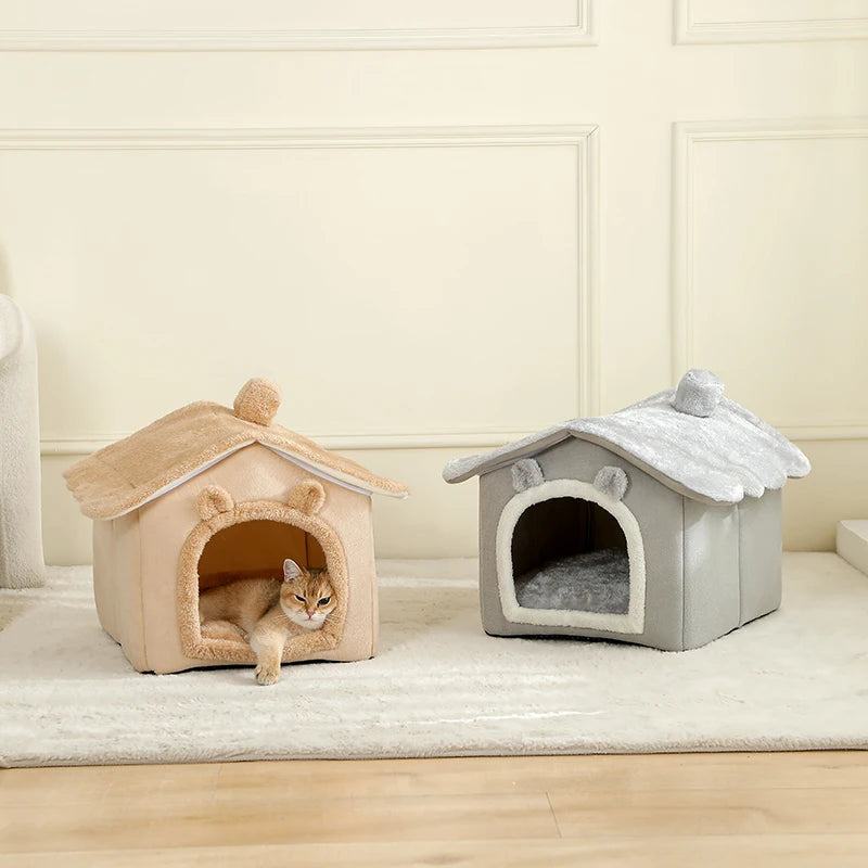 Foldable Cat House Removable