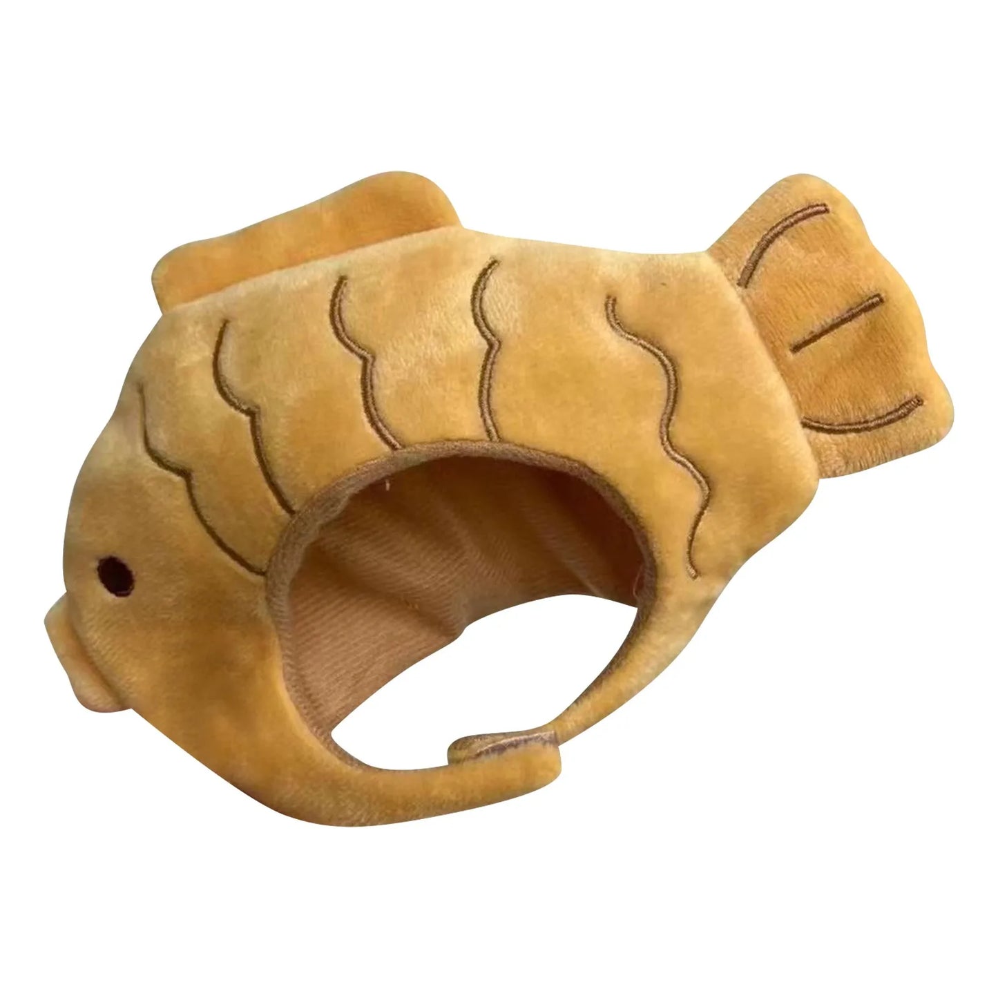 Cartoon Cat Hat Cute Fish Shape